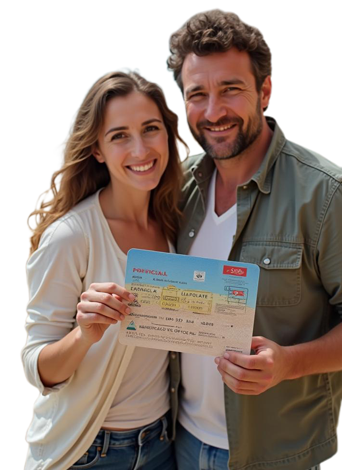 Couple with Portugal Visa